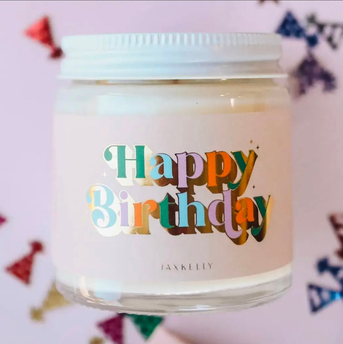 Happy Brithday Candle Jar