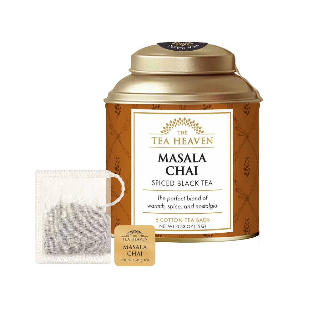 The Tea Heaven Masala Chai Tea Bag Canister