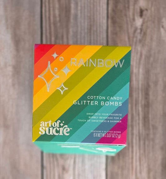 Rainbow Cotton Candy Glitter Bomb
