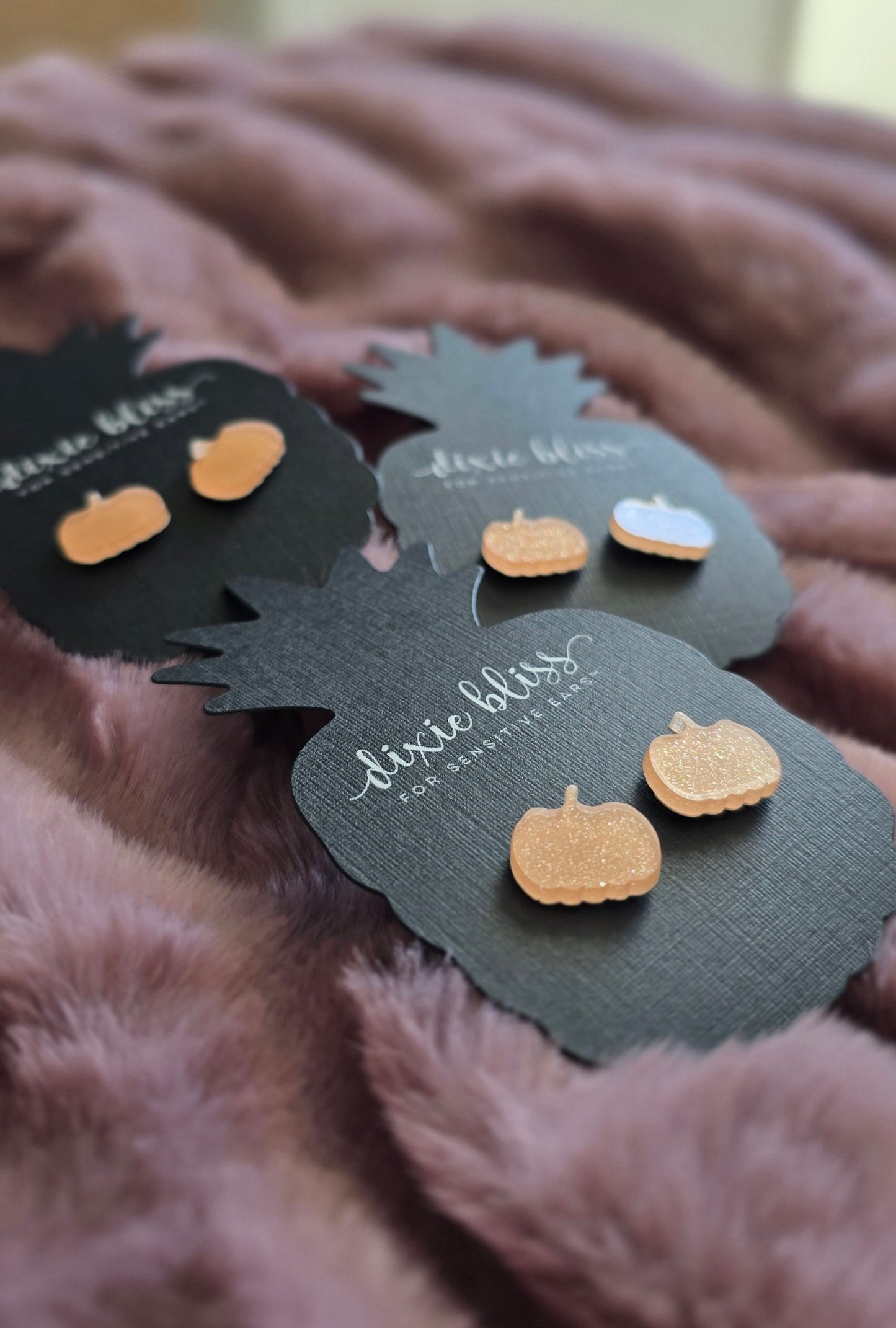 Pumpkin Stud Earrings