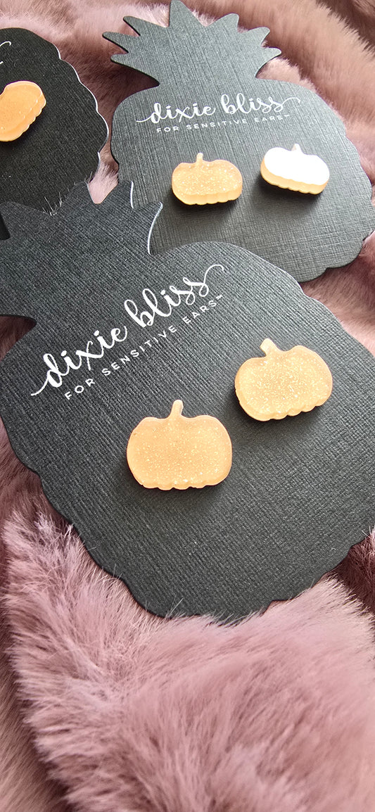 Pumpkin Stud Earrings