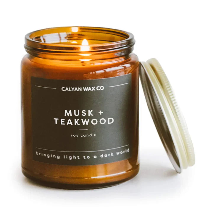 Musk & Teakwood Soy Candle