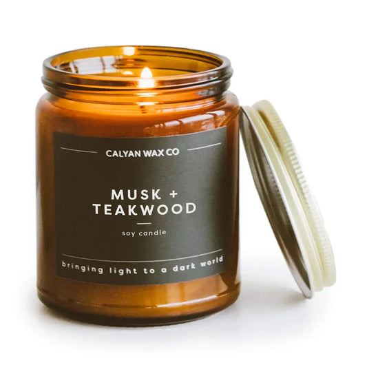 Musk & Teakwood Soy Candle