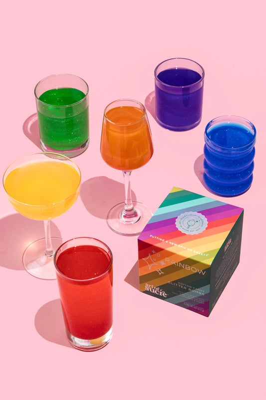 Art of Sucre - Rainbow Cotton Candy Glitter Bombs