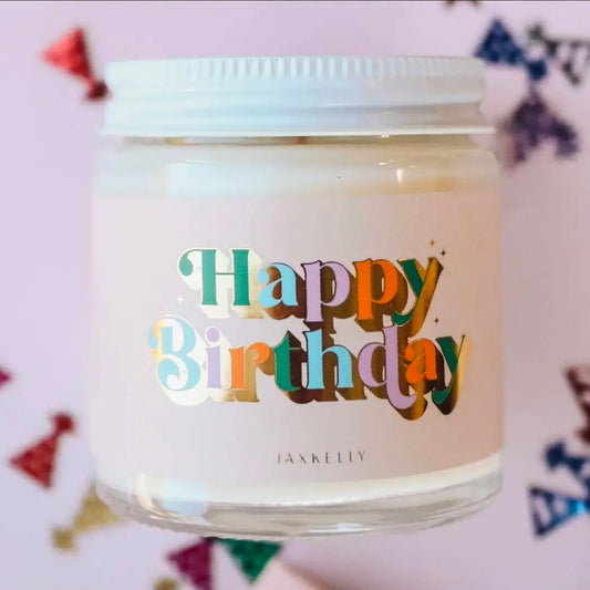 Happy Brithday Candle Jar