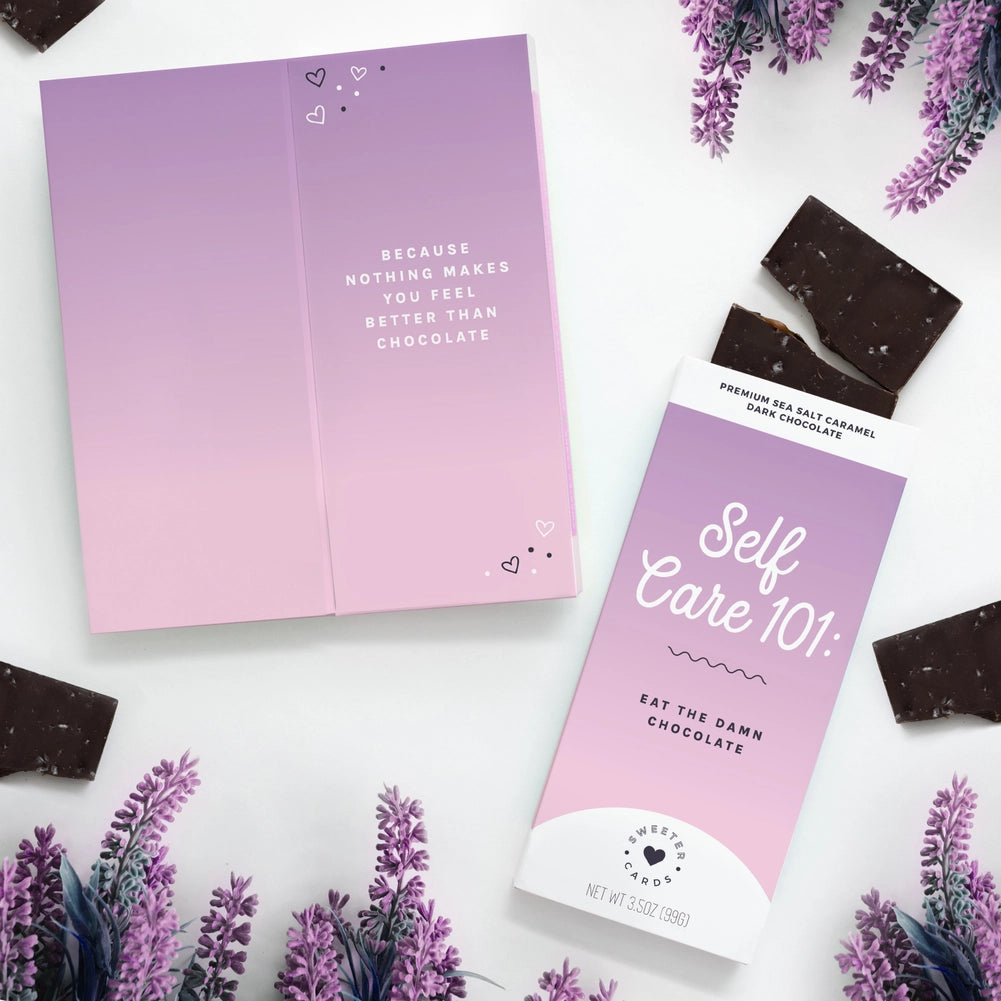 Sweeter Cards - Self Care 101 Chocolate Card