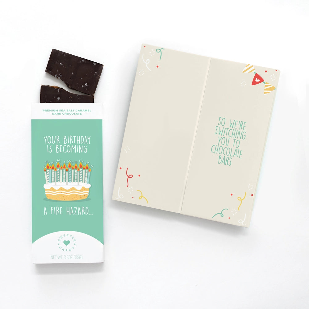 Sweeter Cards - You're a Fire Hazard Chocolate Card